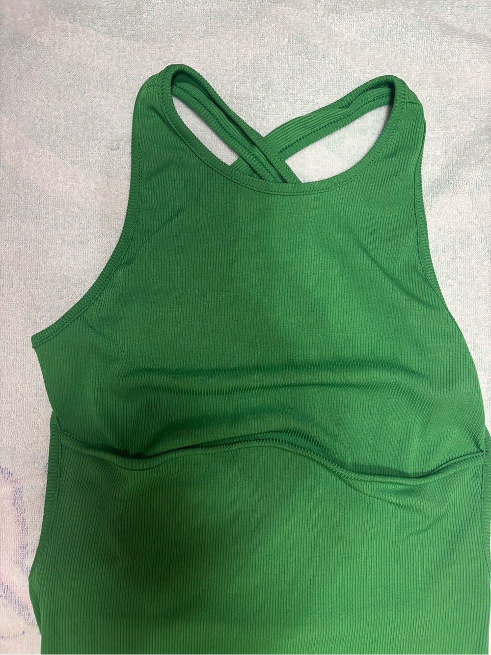 Form-Fitting Green Maxi Tank Dress - Picture 6 of 12